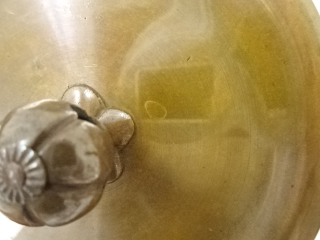  金森紹栄造　唐銅風炉釜（共箱）